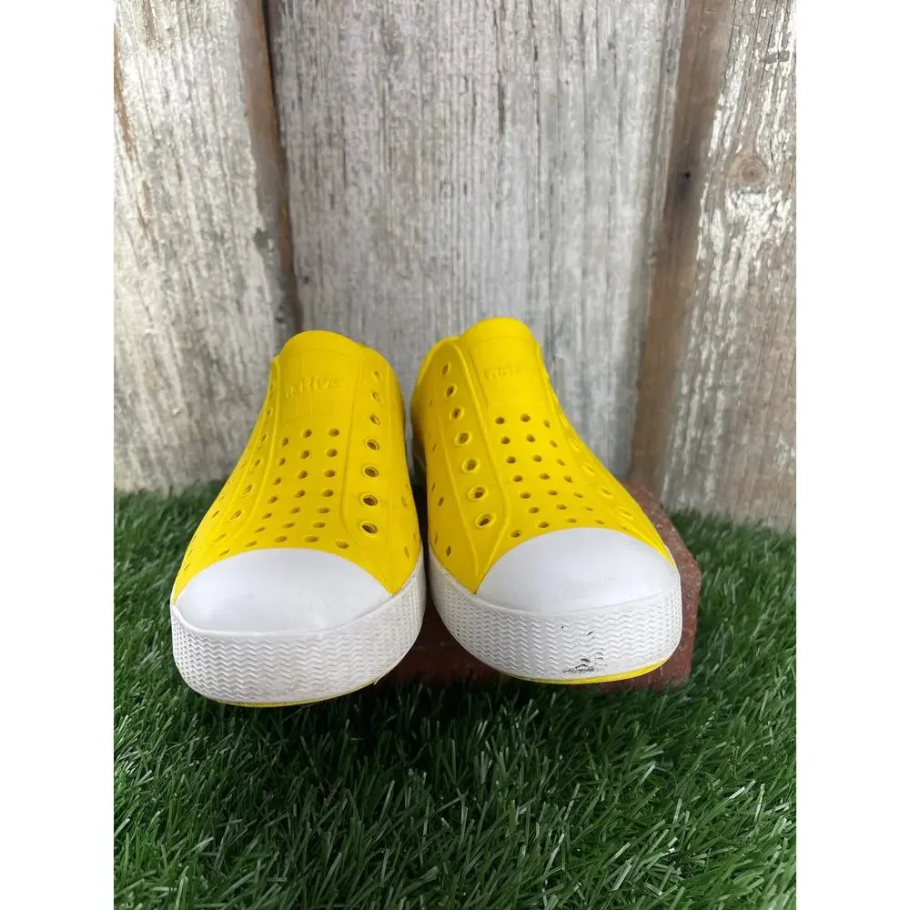 Native Jefferson Yellow Slip On Kid Youth Shoes J2